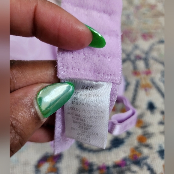 Bra Lot, (all 3x) Light Pink, Purple Lace Cup Prelove Bras, sz 34C - Picture 4 of 8